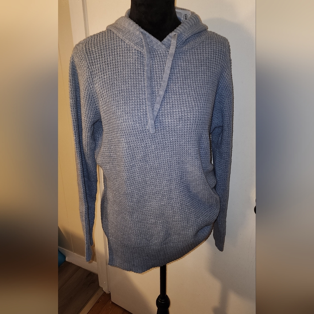 Knit sweather hood